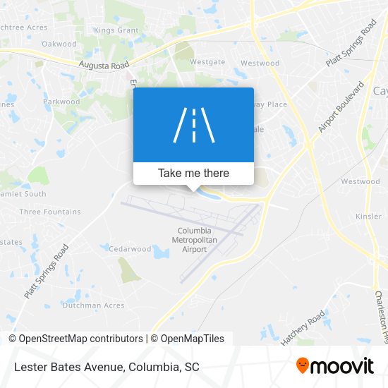 Mapa de Lester Bates Avenue