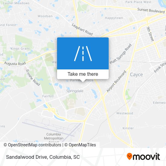 Mapa de Sandalwood Drive