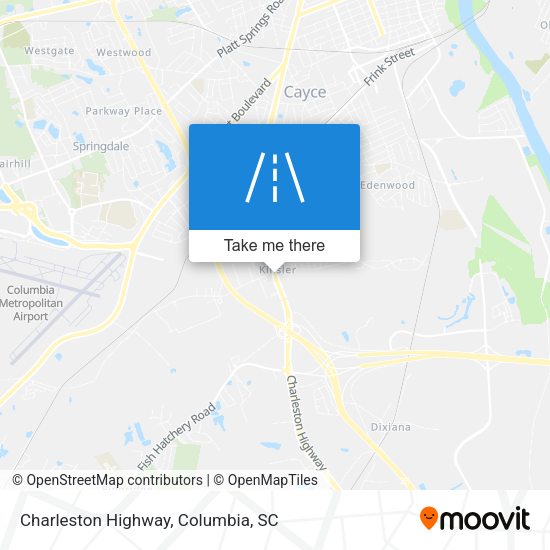 Charleston Highway map