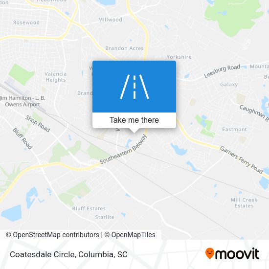 Coatesdale Circle map