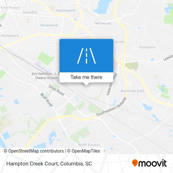 Hampton Creek Court map