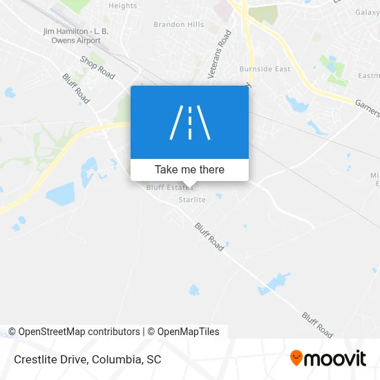Crestlite Drive map