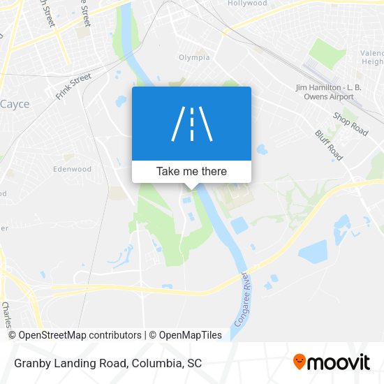Granby Landing Road map
