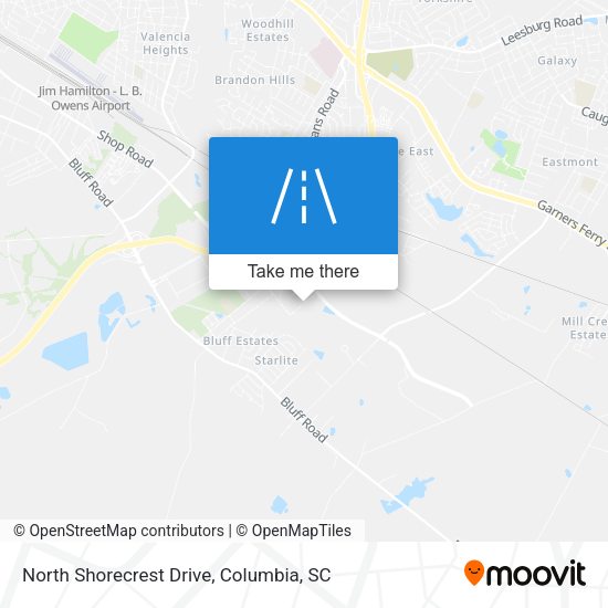 Mapa de North Shorecrest Drive