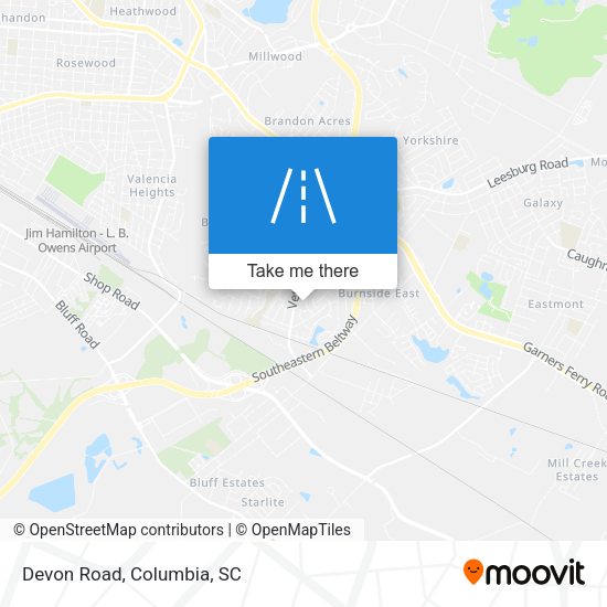 Mapa de Devon Road