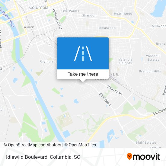 Mapa de Idlewild Boulevard