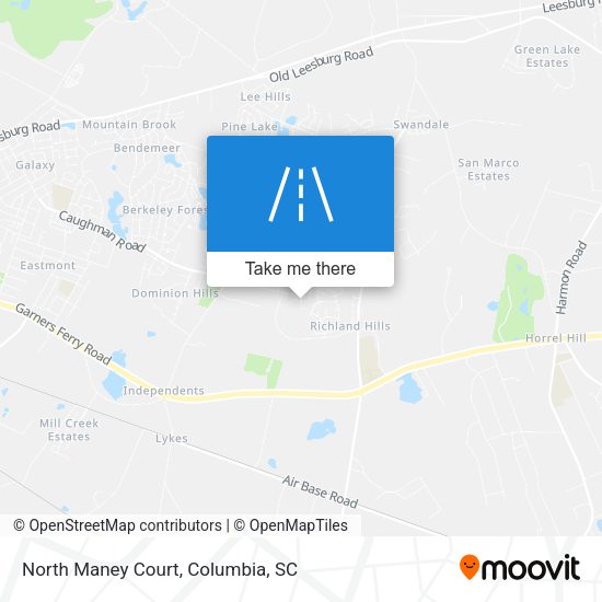 North Maney Court map
