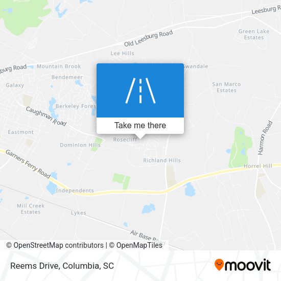Mapa de Reems Drive
