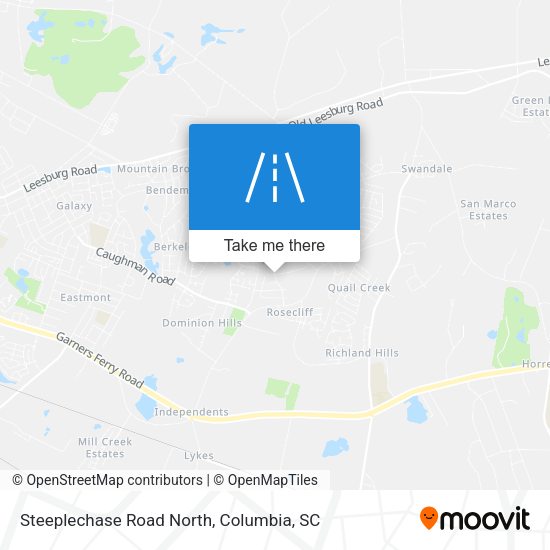 Mapa de Steeplechase Road North