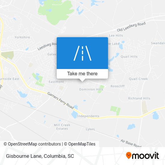 Mapa de Gisbourne Lane