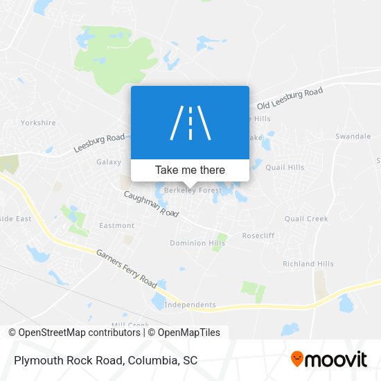 Plymouth Rock Road map