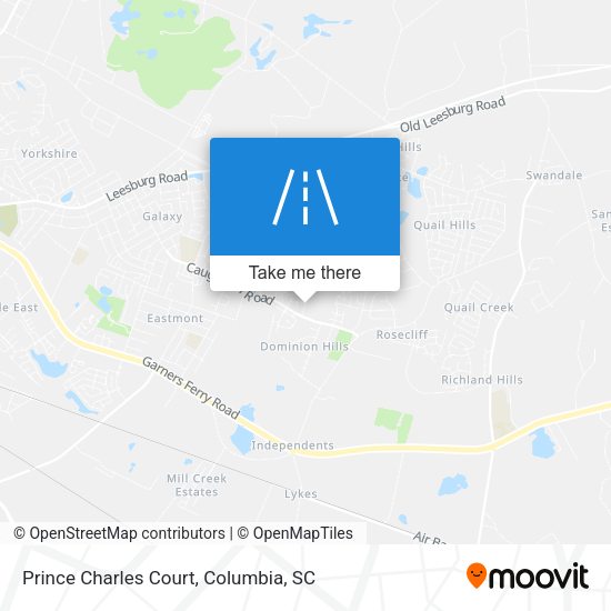 Prince Charles Court map