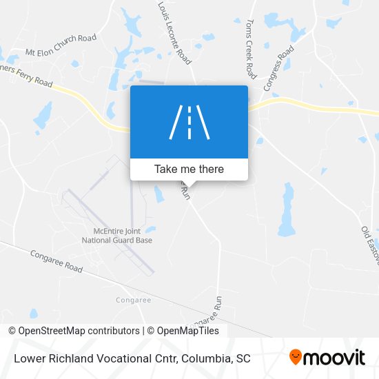 Lower Richland Vocational Cntr map