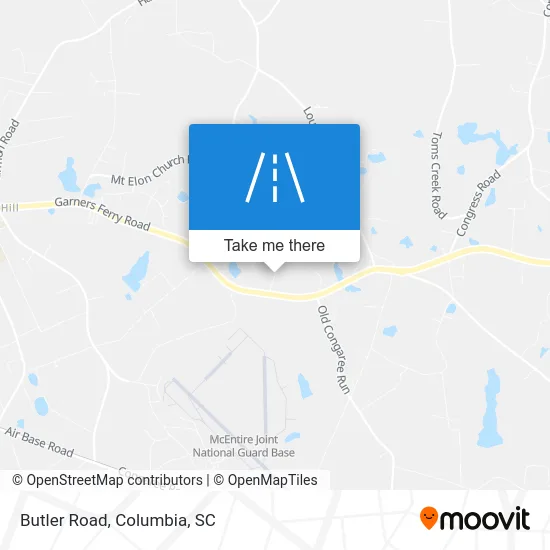 Butler Road map
