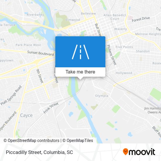 Piccadilly Street map