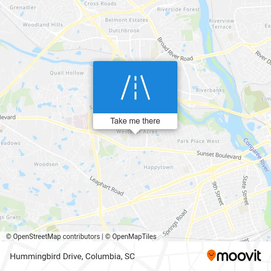 Hummingbird Drive map