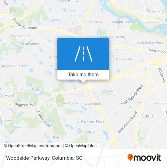 Mapa de Woodside Parkway