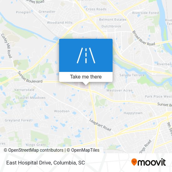 Mapa de East Hospital Drive