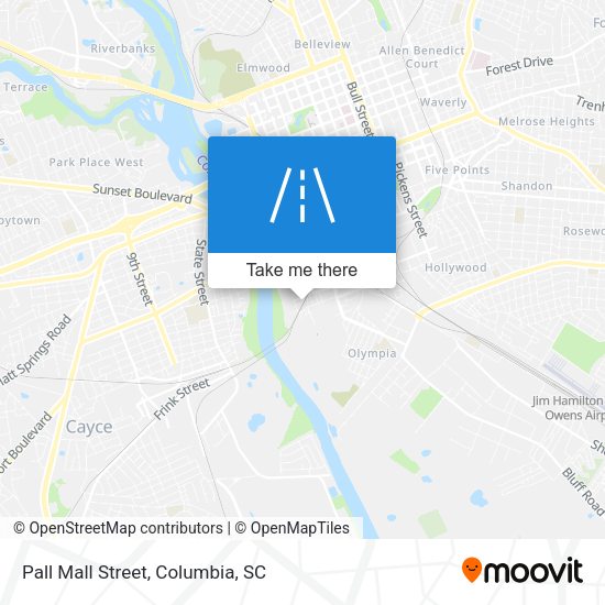 Mapa de Pall Mall Street