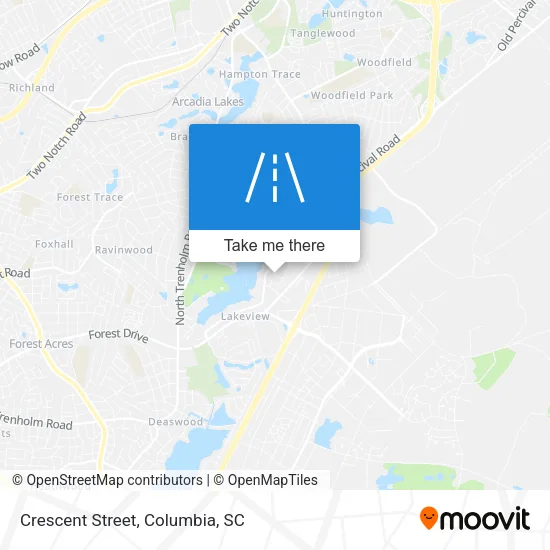 Crescent Street map