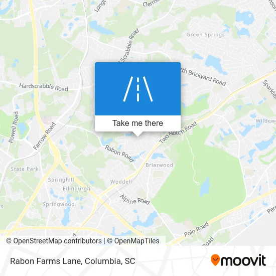 Rabon Farms Lane map