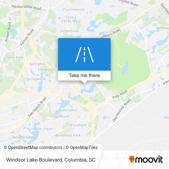 Windsor Lake Boulevard map