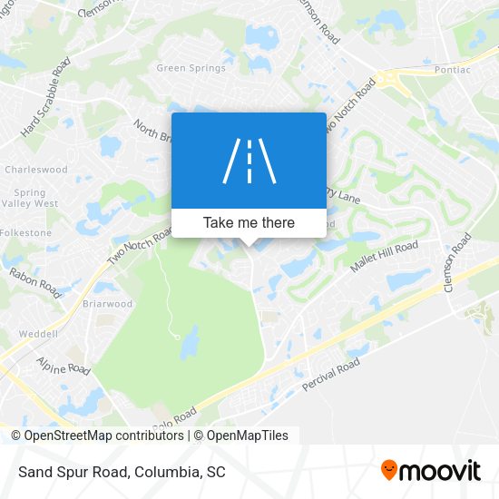 Mapa de Sand Spur Road
