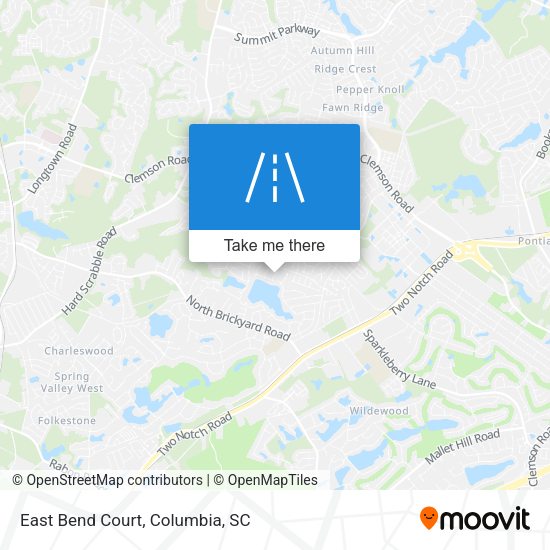 Mapa de East Bend Court