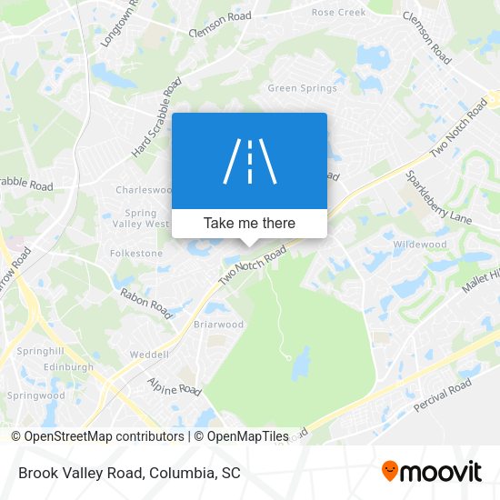 Brook Valley Road map