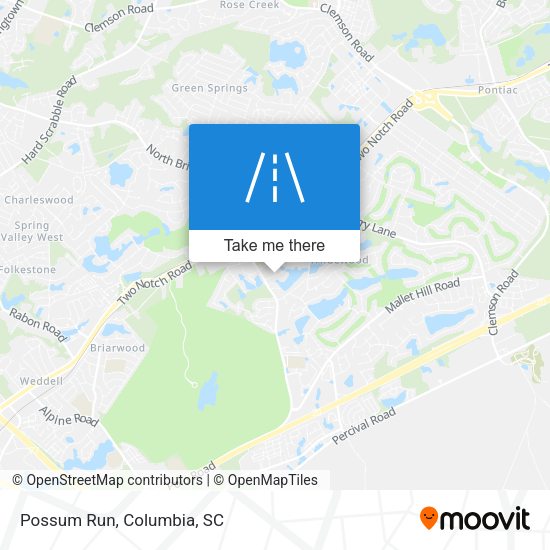 Mapa de Possum Run