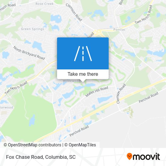 Mapa de Fox Chase Road
