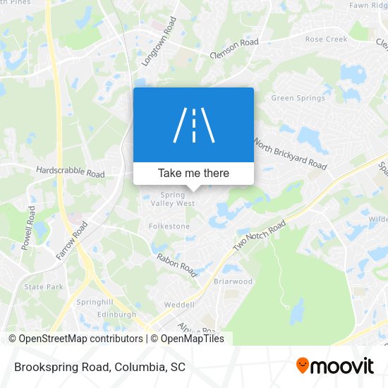 Brookspring Road map