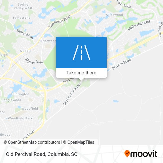 Old Percival Road map