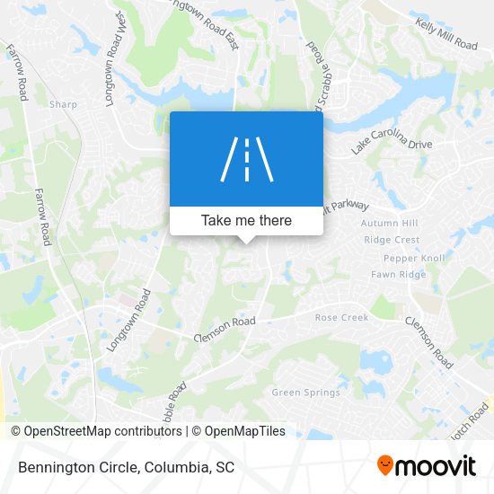 Mapa de Bennington Circle
