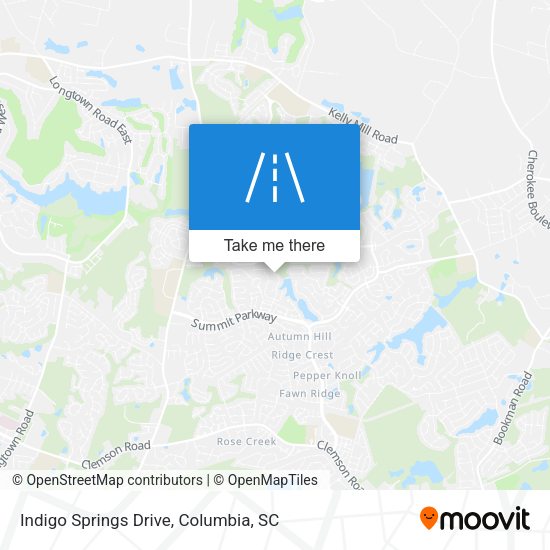 Indigo Springs Drive map