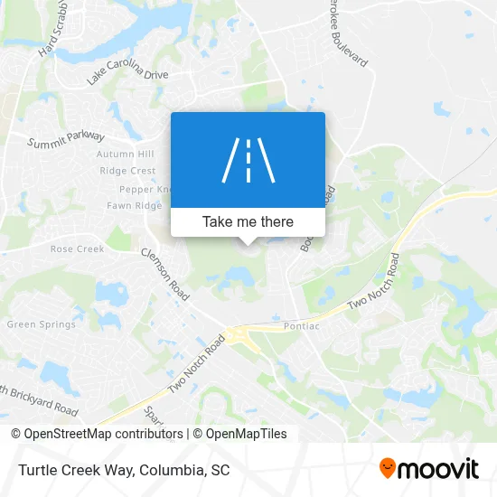 Turtle Creek Way map