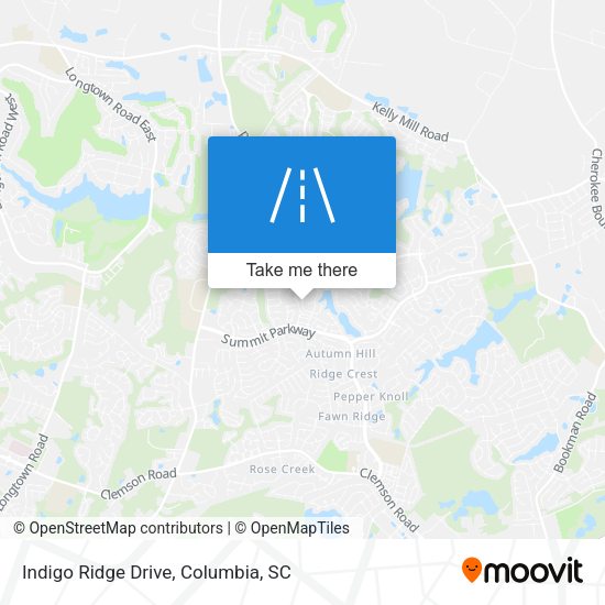 Mapa de Indigo Ridge Drive
