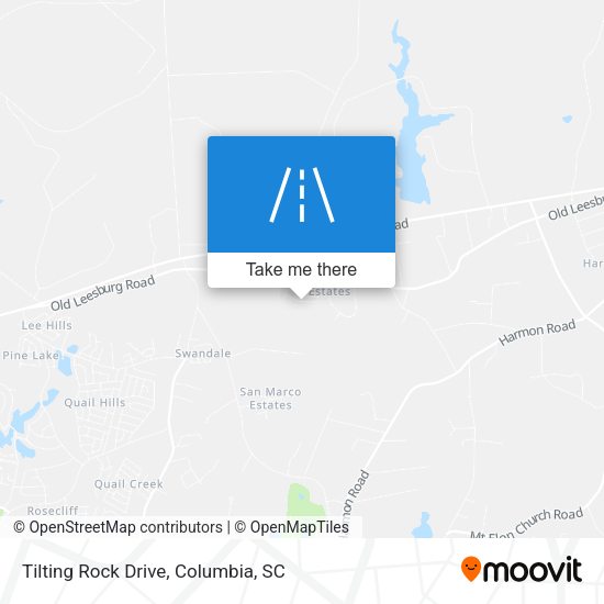 Mapa de Tilting Rock Drive