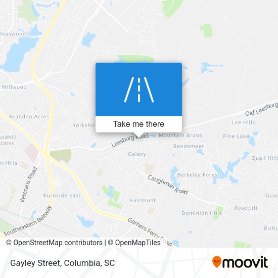 Mapa de Gayley Street