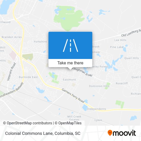 Colonial Commons Lane map