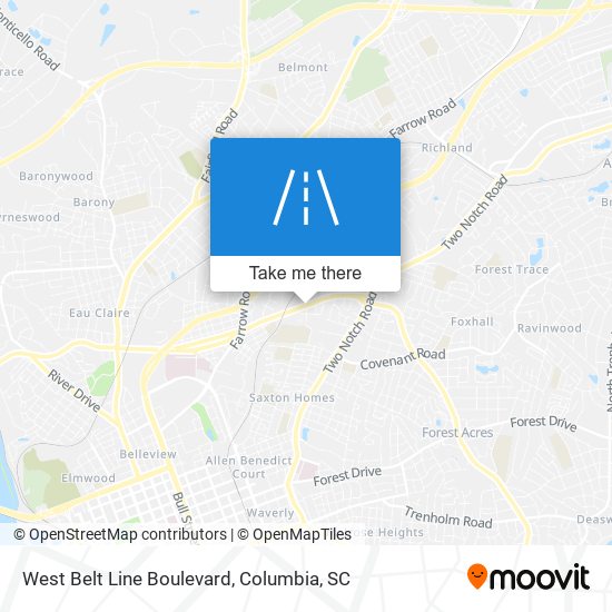 West Belt Line Boulevard map