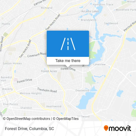 Forest Drive map