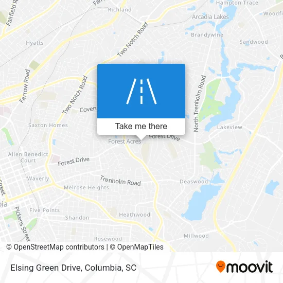 Elsing Green Drive map