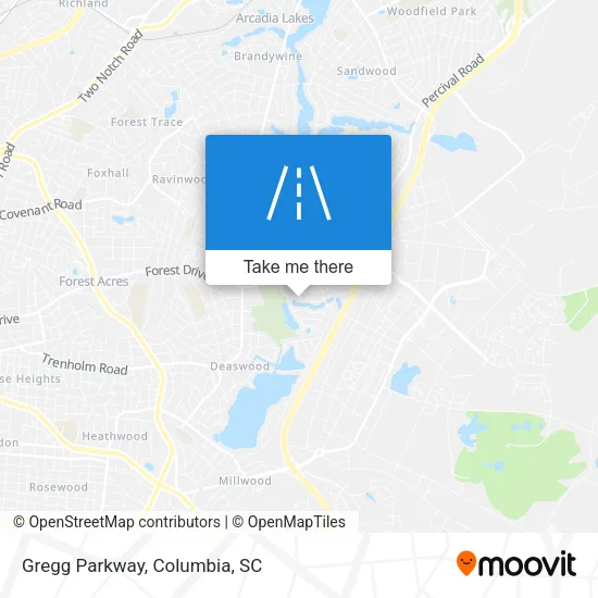 Gregg Parkway map