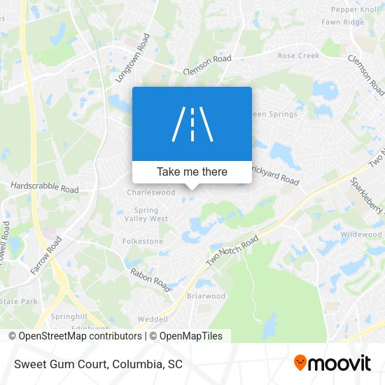 Sweet Gum Court map