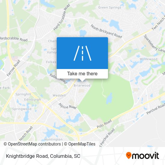 Mapa de Knightbridge Road