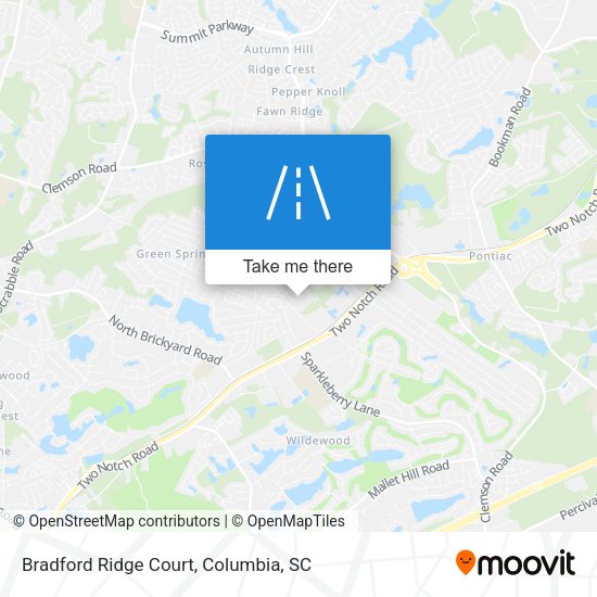Mapa de Bradford Ridge Court
