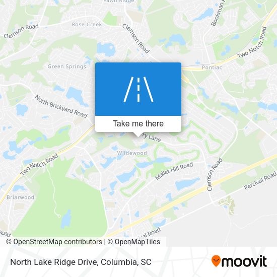 North Lake Ridge Drive map