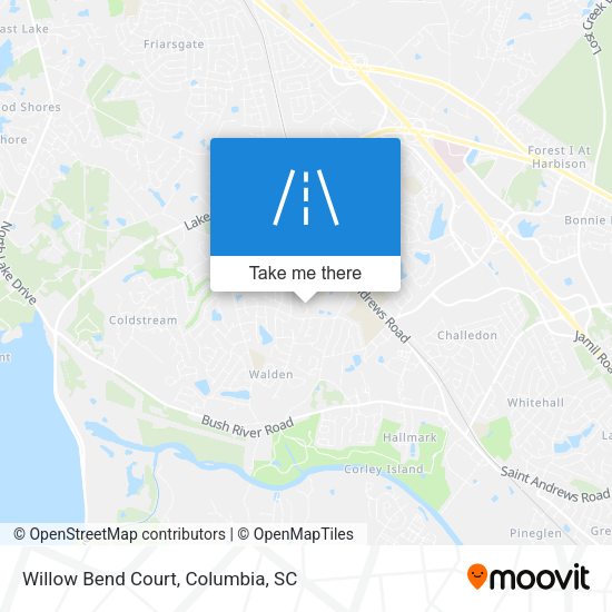 Willow Bend Court map