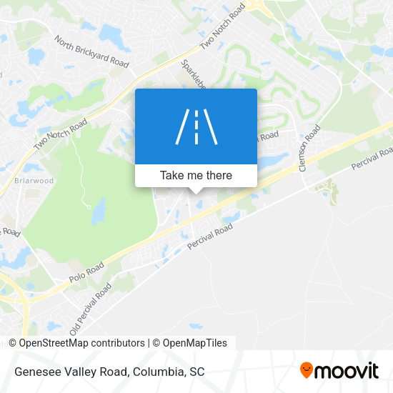 Genesee Valley Road map